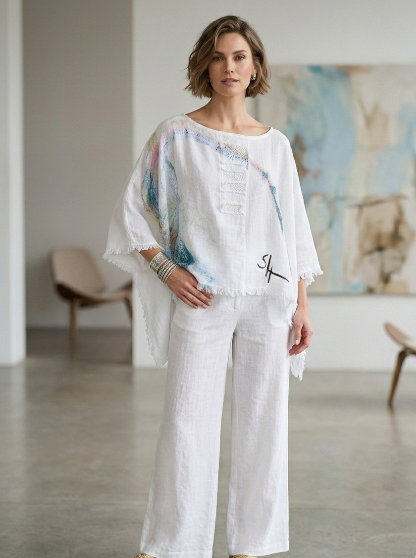 Poncho Court L’Art à porter