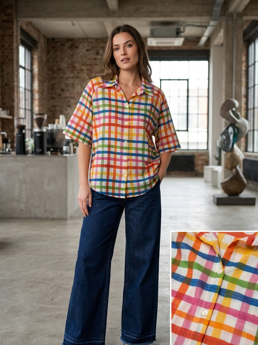 Chemise Multicolore Vitaminé collection Palme