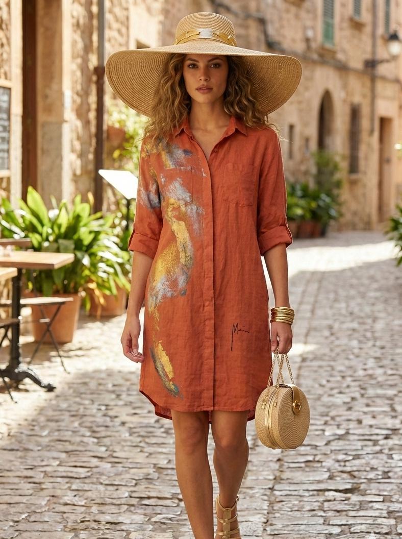 Robe Chemise 100% Lin : L'Art à Porter