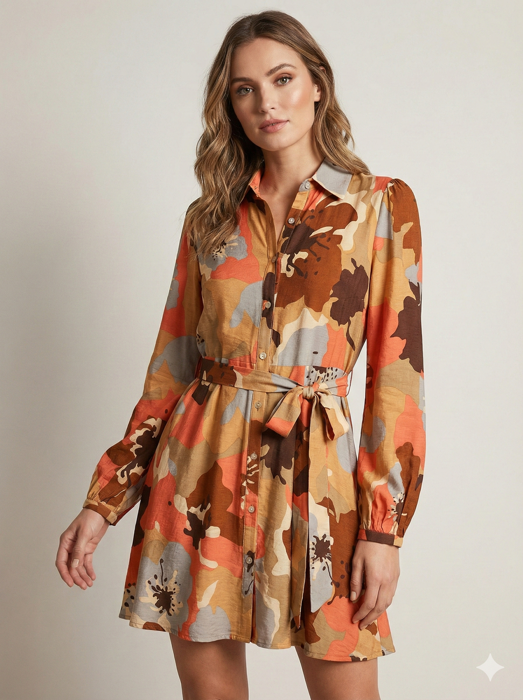 Robe Chemise Terre de Sienne