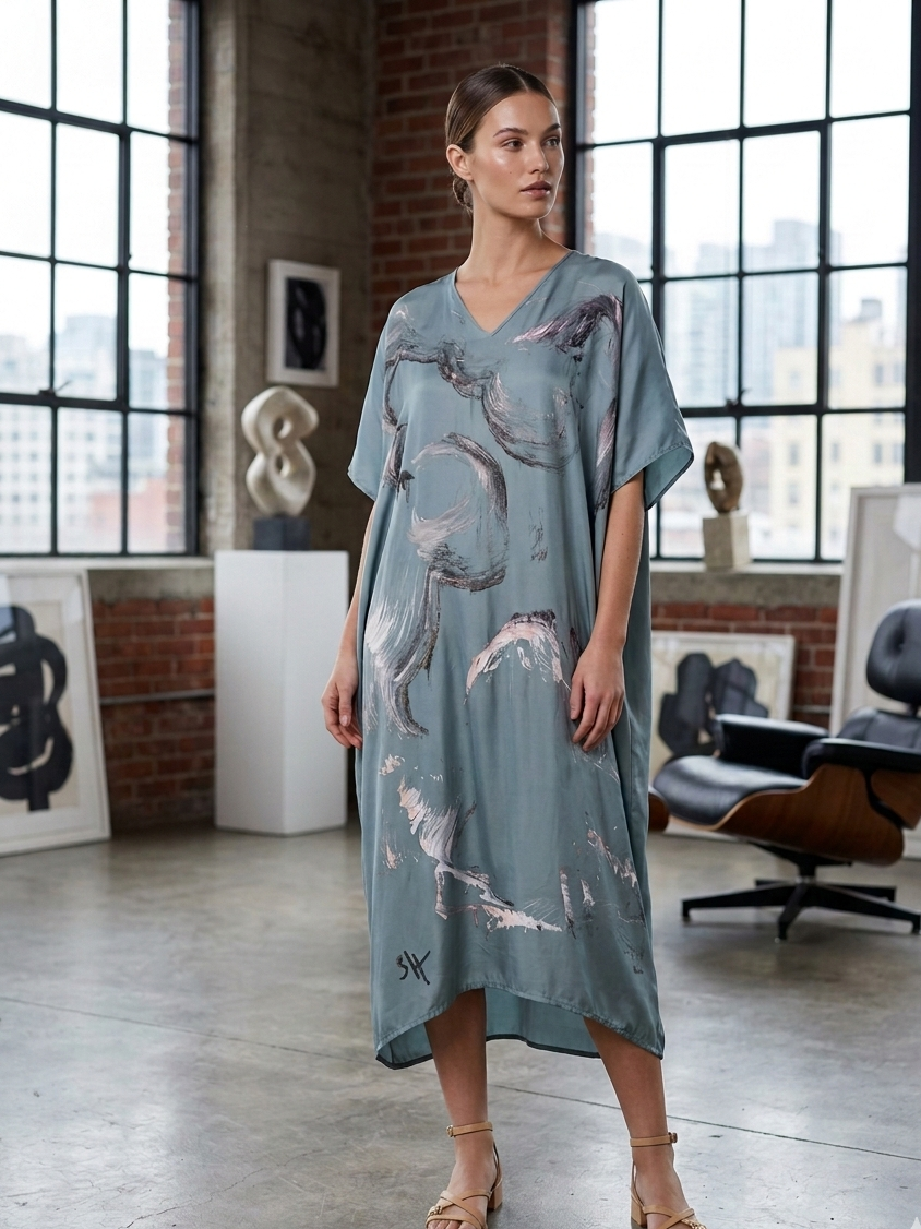 Robe Longue L’art à Porter sauge