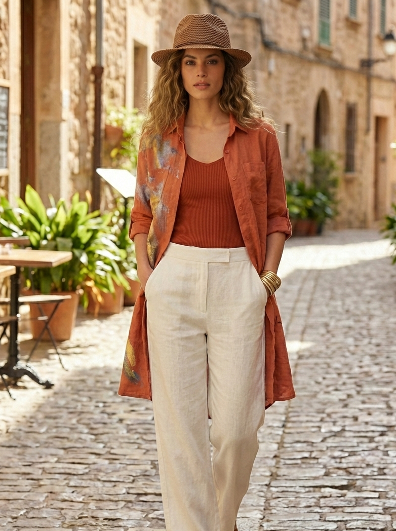 Robe Chemise 100% Lin : L'Art à Porter