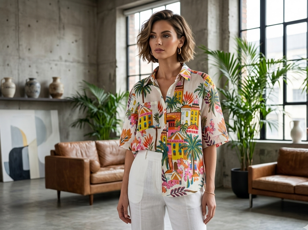 Chemises Village collection Palme