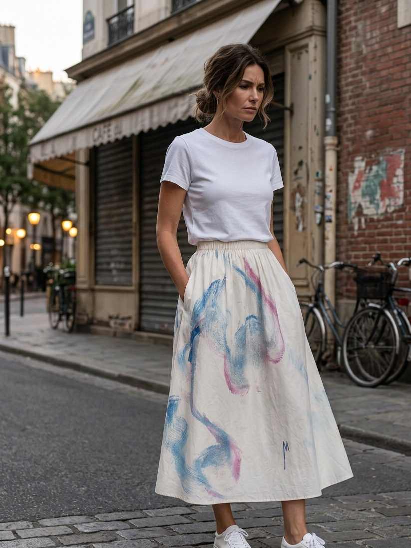 Jupe L’Art à Porter Blanc