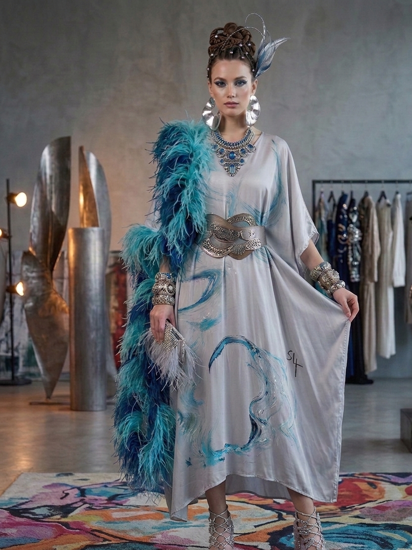 Robe Longue L’Art à Porter gris
