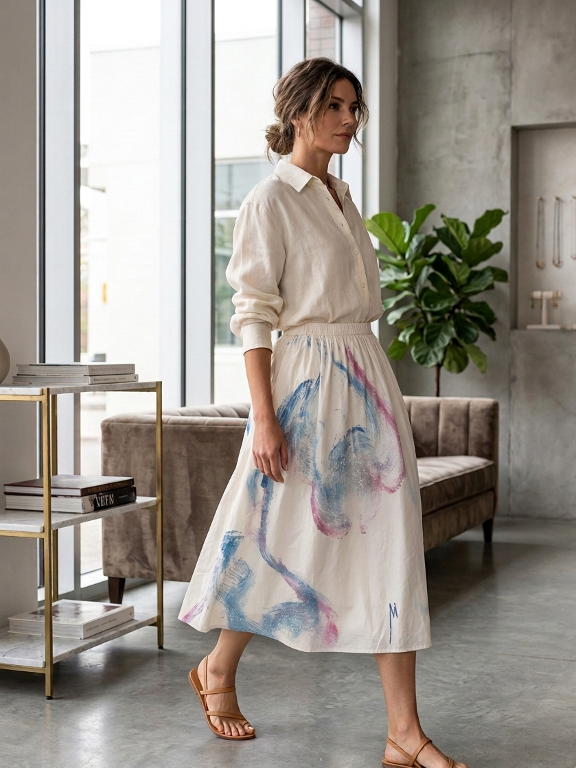 Jupe L’Art à Porter Blanc