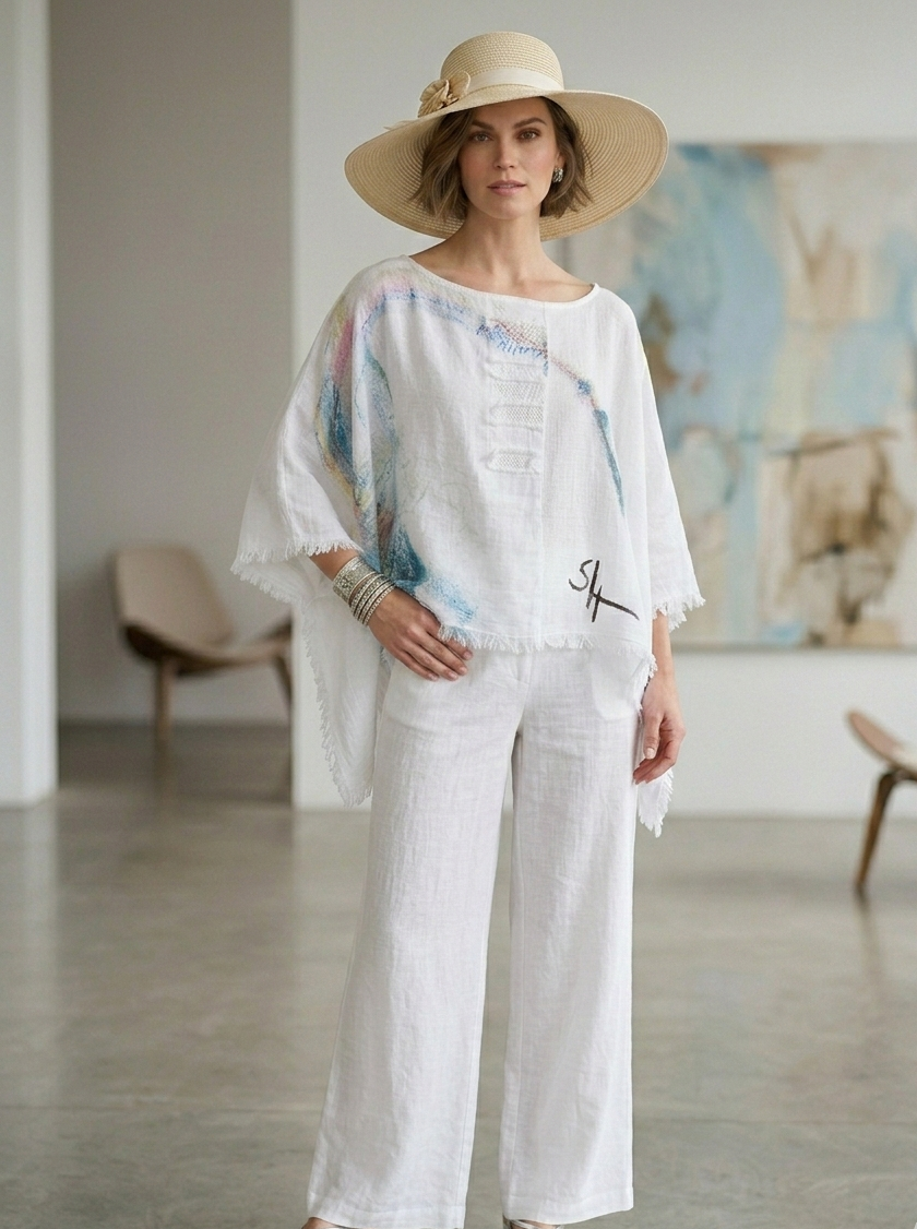 Poncho Court L’Art à porter