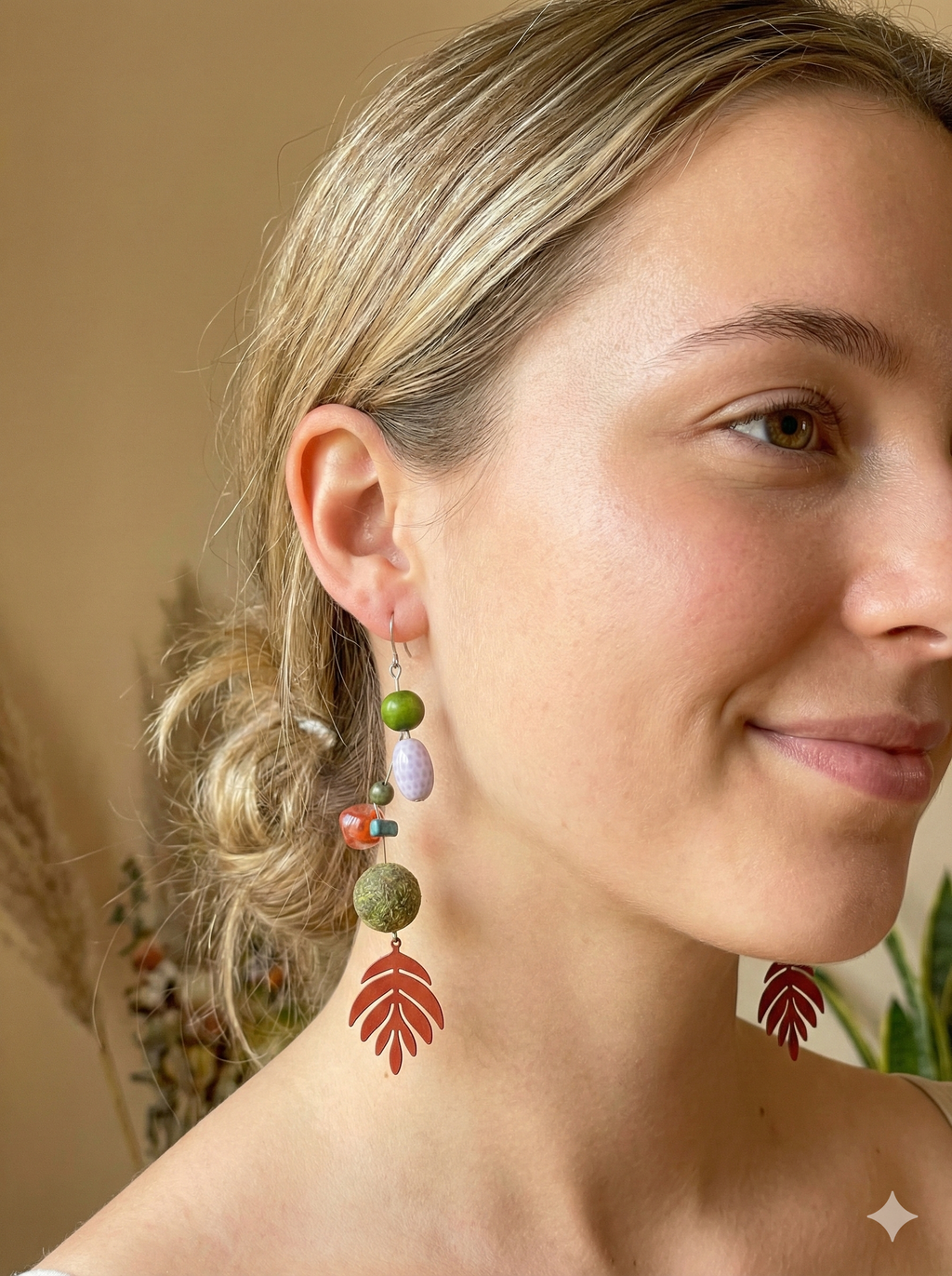 Boucles d’oreilles Jardin Éclectique