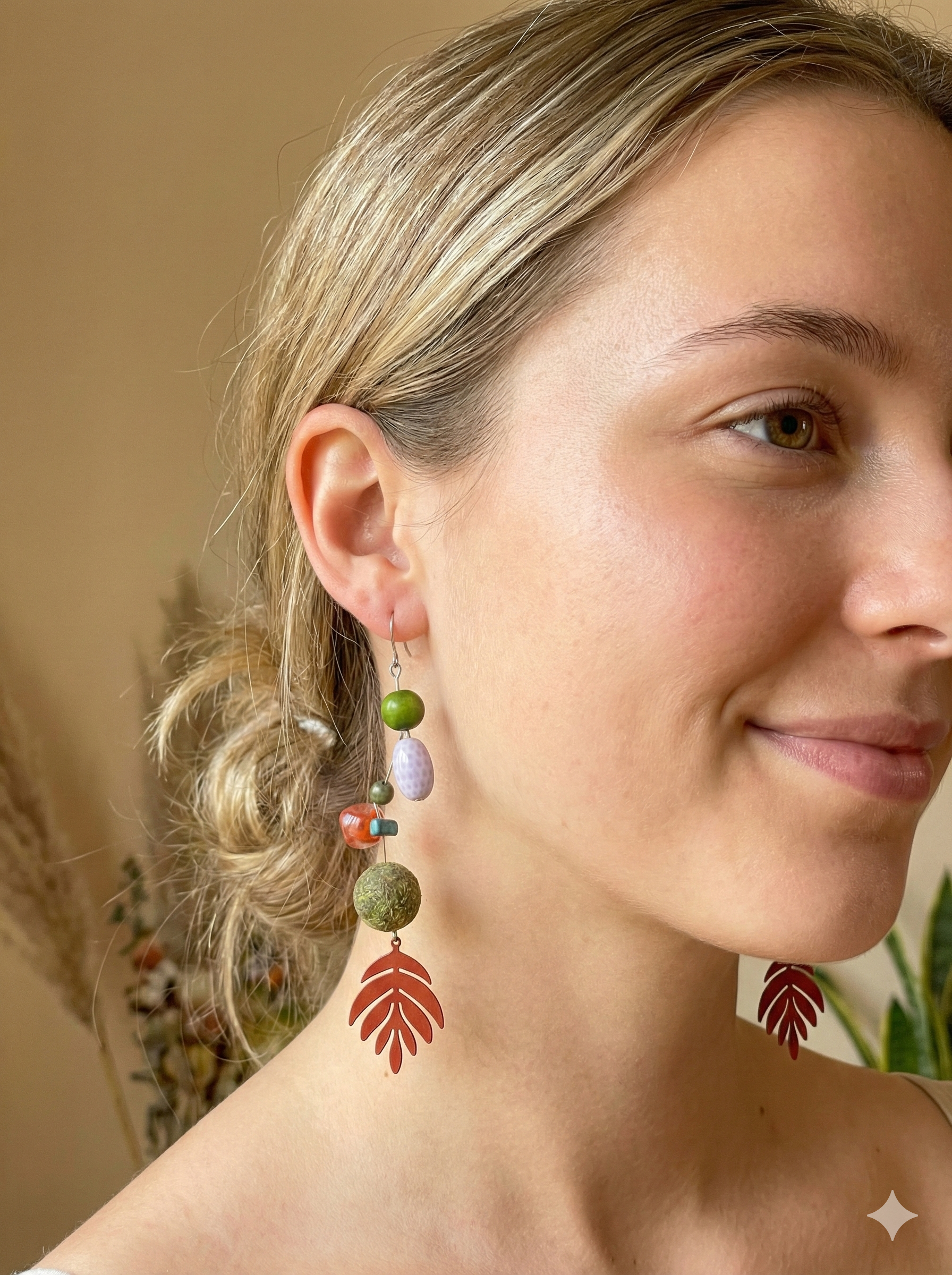 Boucles d’oreilles Jardin Éclectique